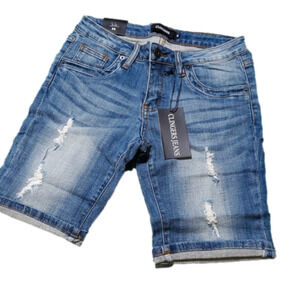 Skinny HIGH WAIST CLINGERS JEAN SHORTS MEDIUM NEW